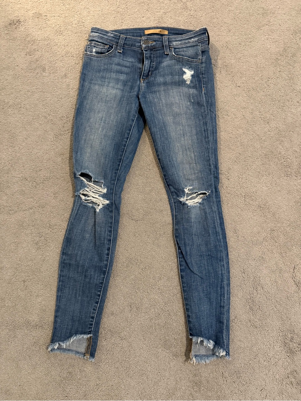 Joe's Jeans Women's Ripped Skinny Jeans - Blue